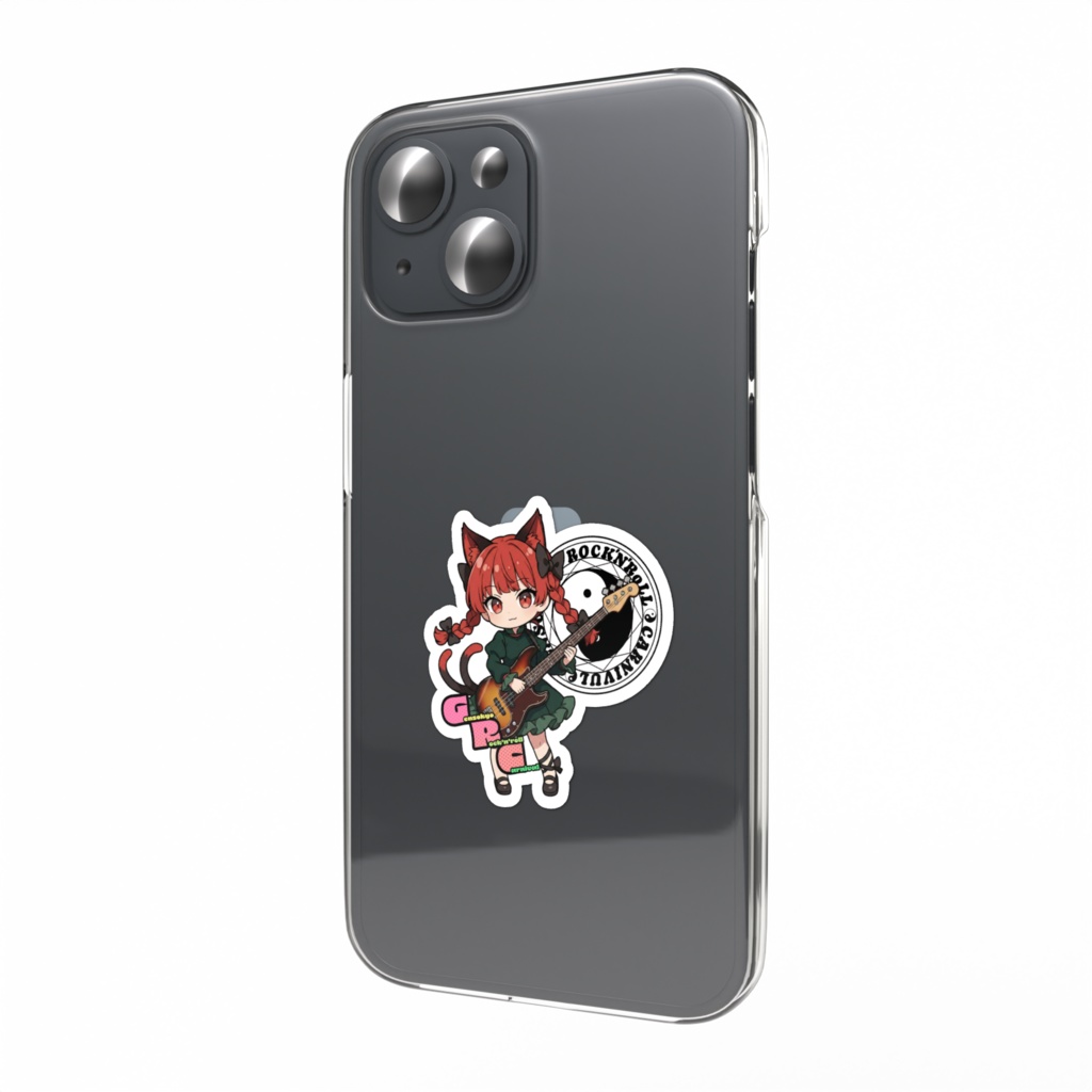 東方Project Gensokyo Rock'n'roll Carnival 火焔猫 燐 スマホステッカー