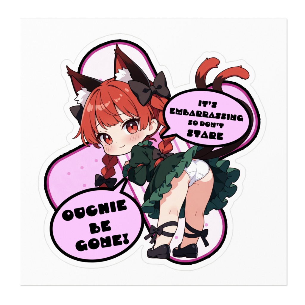 【愛車のキズを可愛く変身!】東方幻想キズデコ!ステッカー 火焔猫 燐