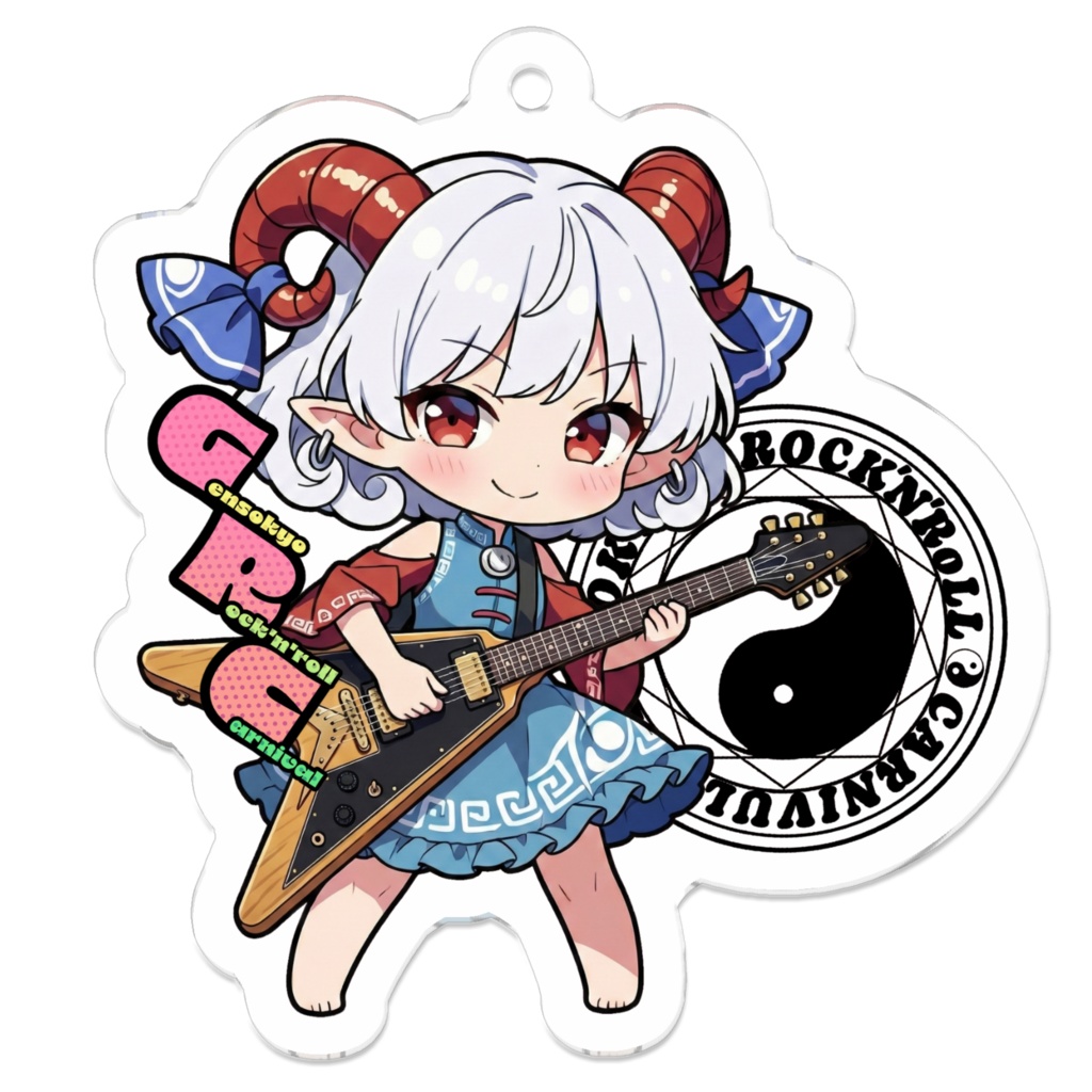 東方Project Gensokyo Rock'n'roll Carnival 饕餮 尤魔 アクリルフィギュア/アクリルキーホルダー/ステッカー/スマホステッカー東方Project Gensokyo Rock'n'roll Carnival 饕餮 尤魔 アクリルキーホルダー