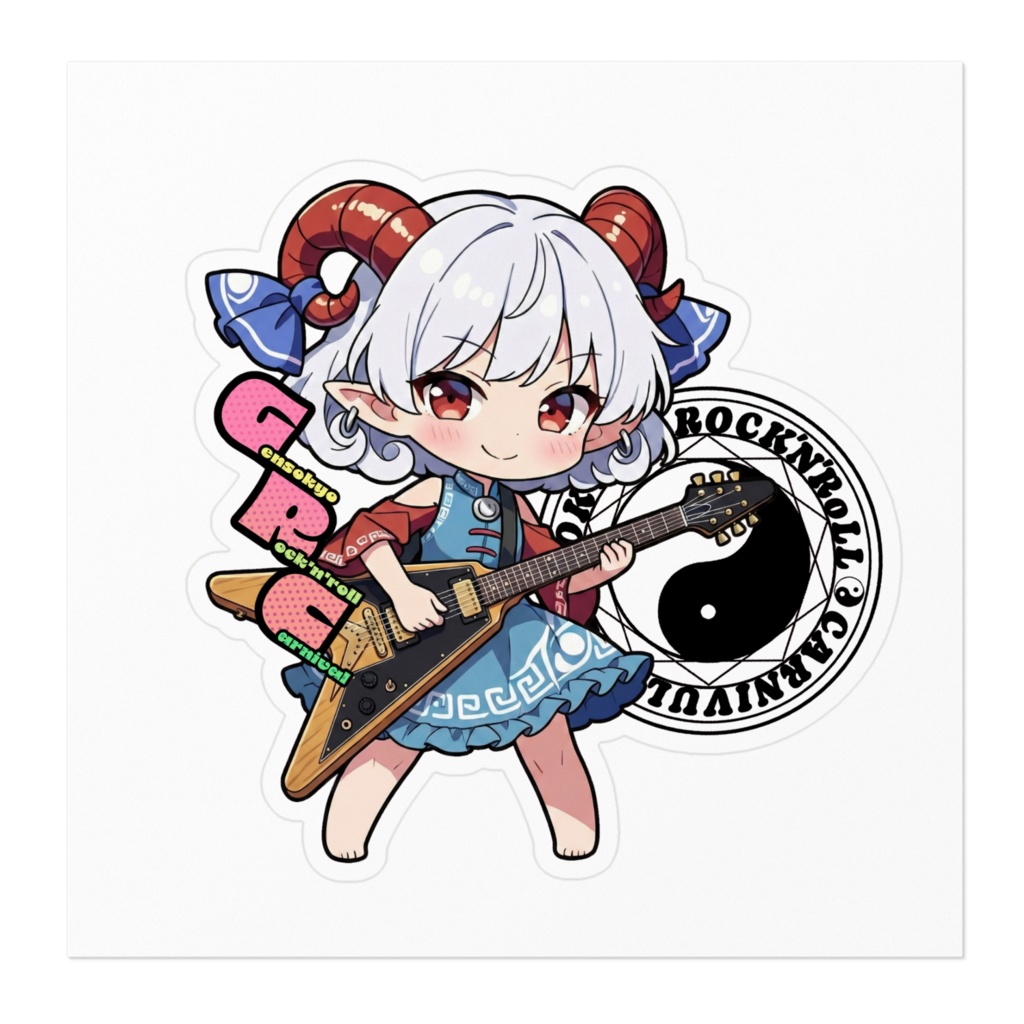 東方Project Gensokyo Rock'n'roll Carnival 饕餮 尤魔 ステッカー