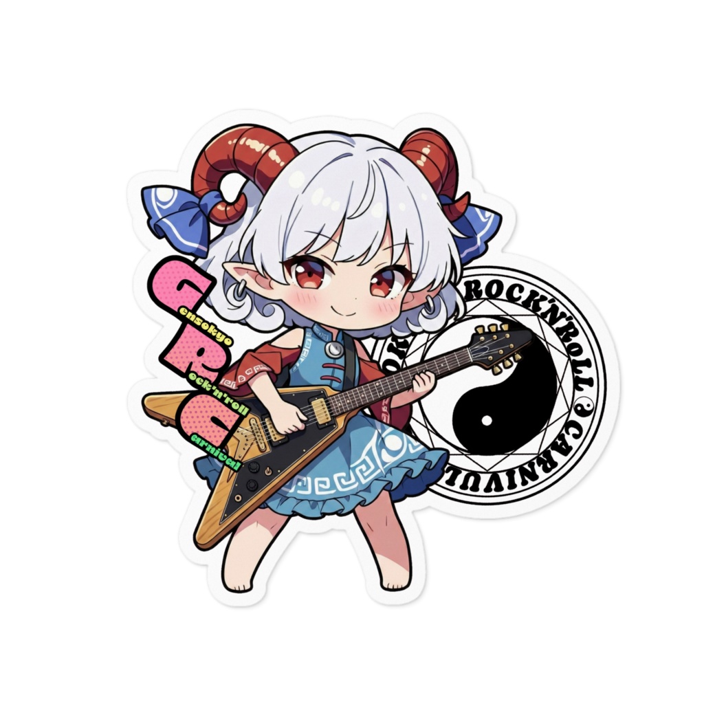 東方Project Gensokyo Rock'n'roll Carnival 饕餮 尤魔 ステッカー