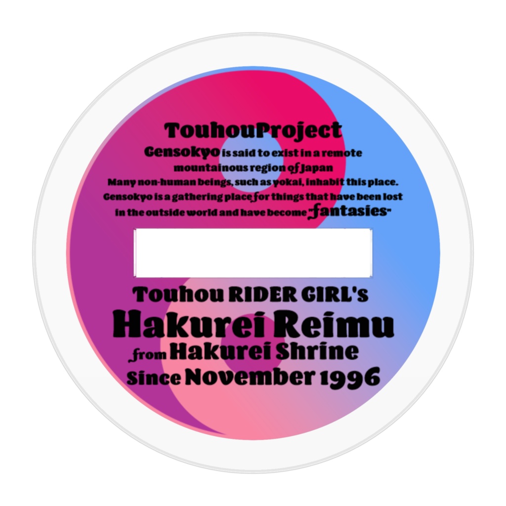 東方Project - PADDOCK GIRLS COLLECTION 博麗霊夢 アクリルフィギュア