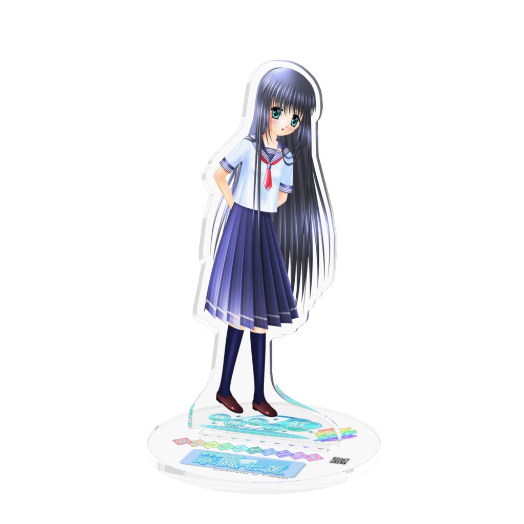 Vtuber「水風七夏」アクリルフィギュア（制服　セーラー服）0000