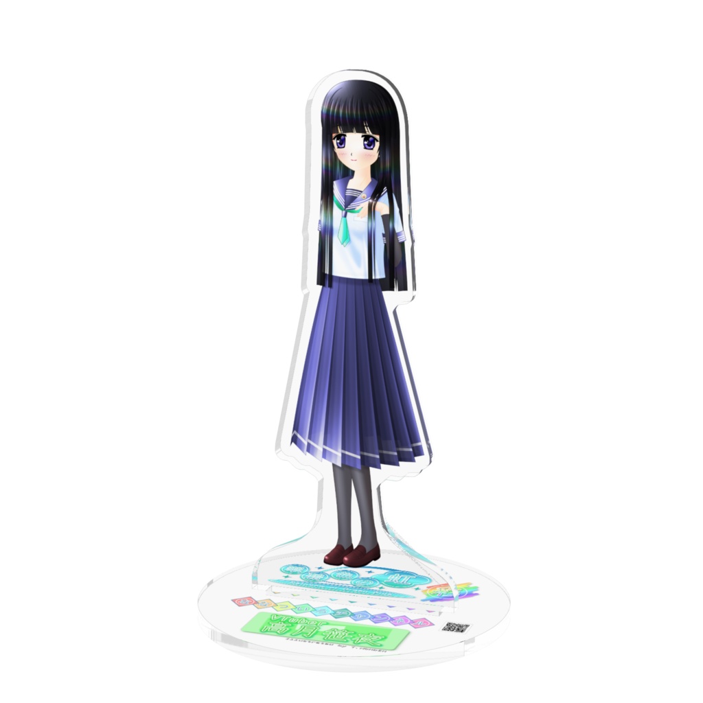 Vtuber「高月笹夜」アクリルフィギュア（制服　セーラー服）0000