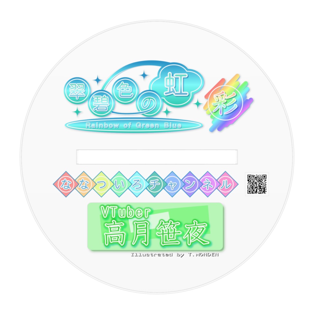 Vtuber「高月笹夜」アクリルフィギュア(制服 セーラー服)AA_0006