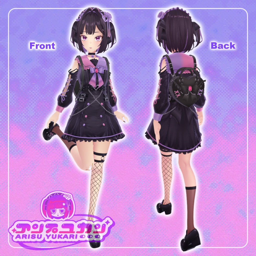 オリジナル3Dモデル【地雷系女子】『有栖ゆかり』ver.1.3_Vket期間限定特価