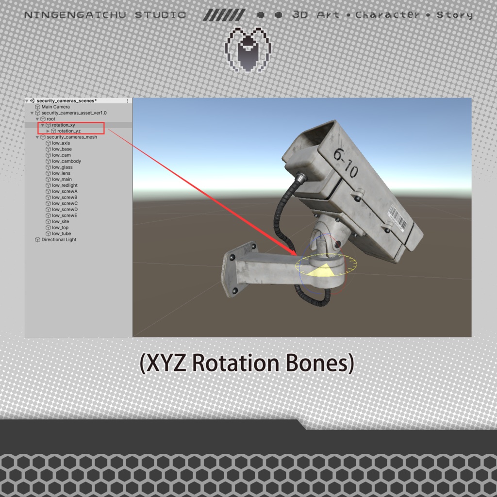 【3Dモデル】防犯カメラ『Security Cameras』ver.1.0