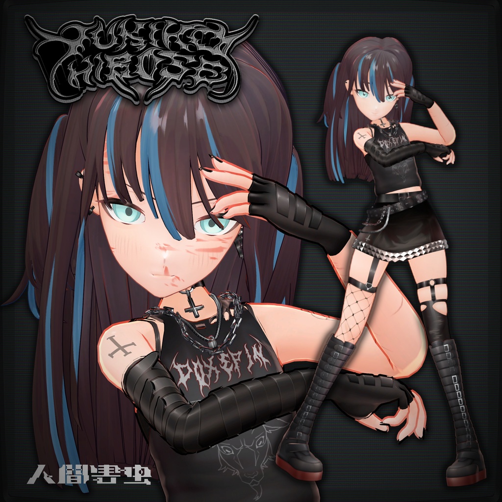 オリジナル3Dモデル【DSBM魔法少女】『広瀬ゆきこ』ver.1.0_Vket期間限定特価