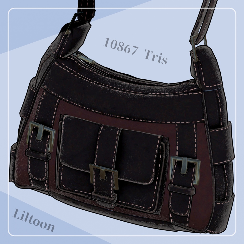 【3Dモデル】パンクバッグ『Y2K Punk Bag』ver.1.0