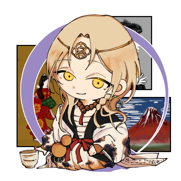 【虹の降る海】カラーアクキー ホテイ