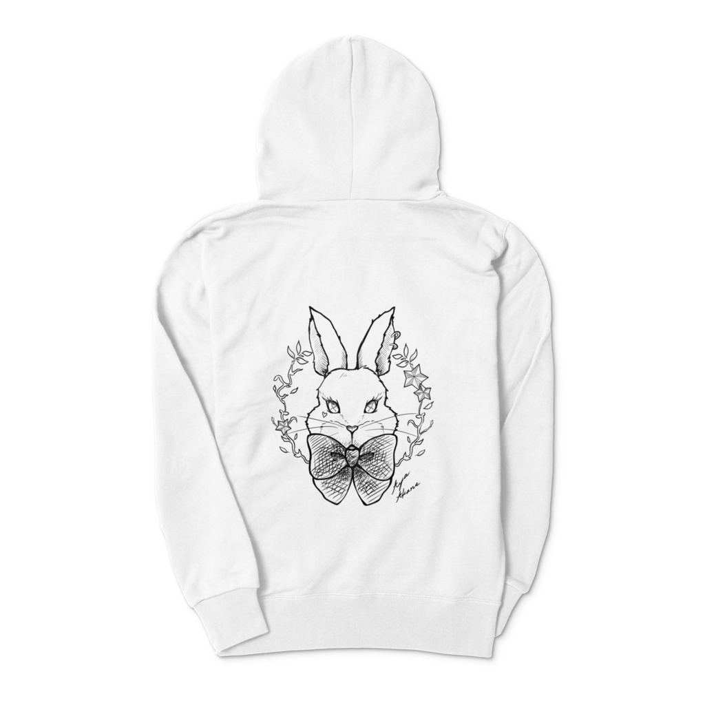 🐰ジップパーカー白