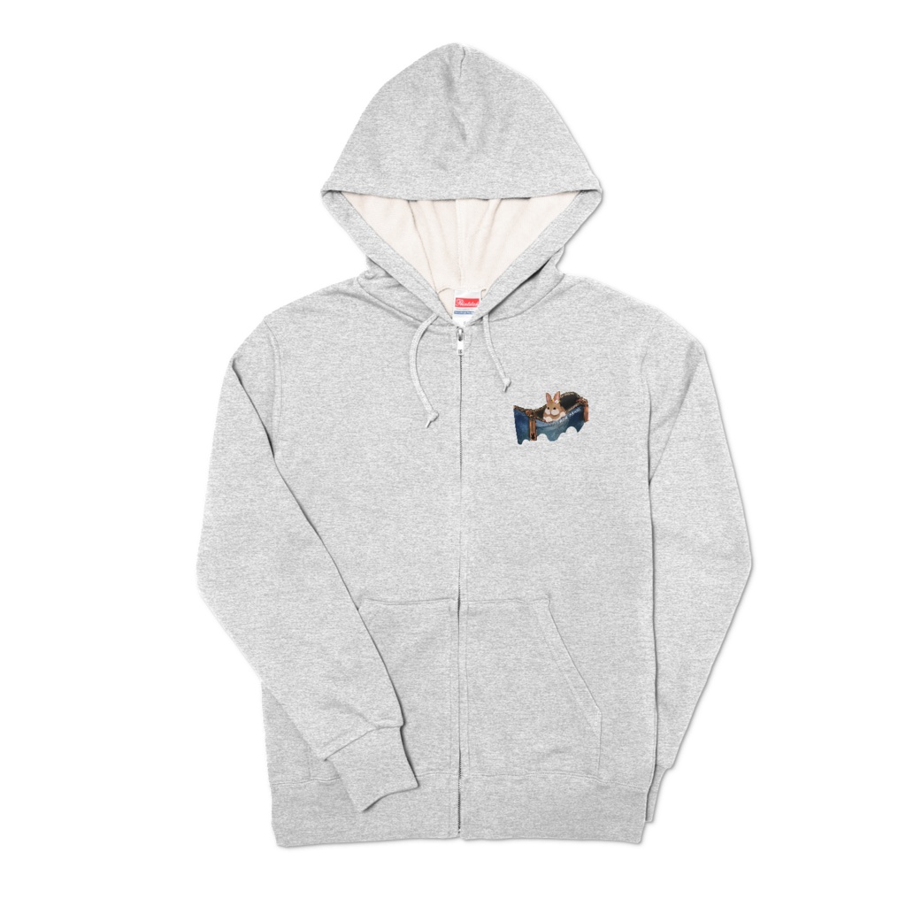 【ぴょこ🐰】ジップパーカー【全5色】