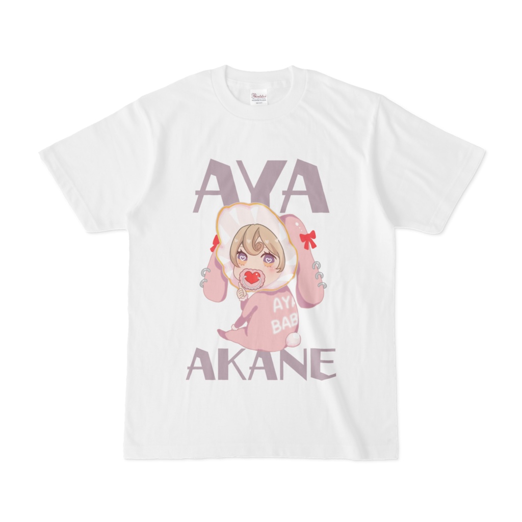 【あやばぶ🍼】ノーマルTシャツ（WHITE）