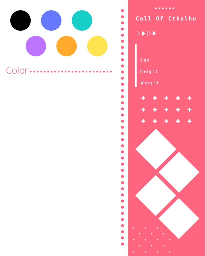 ✦立ち絵ディスプレイ素材|02|無料|全7色