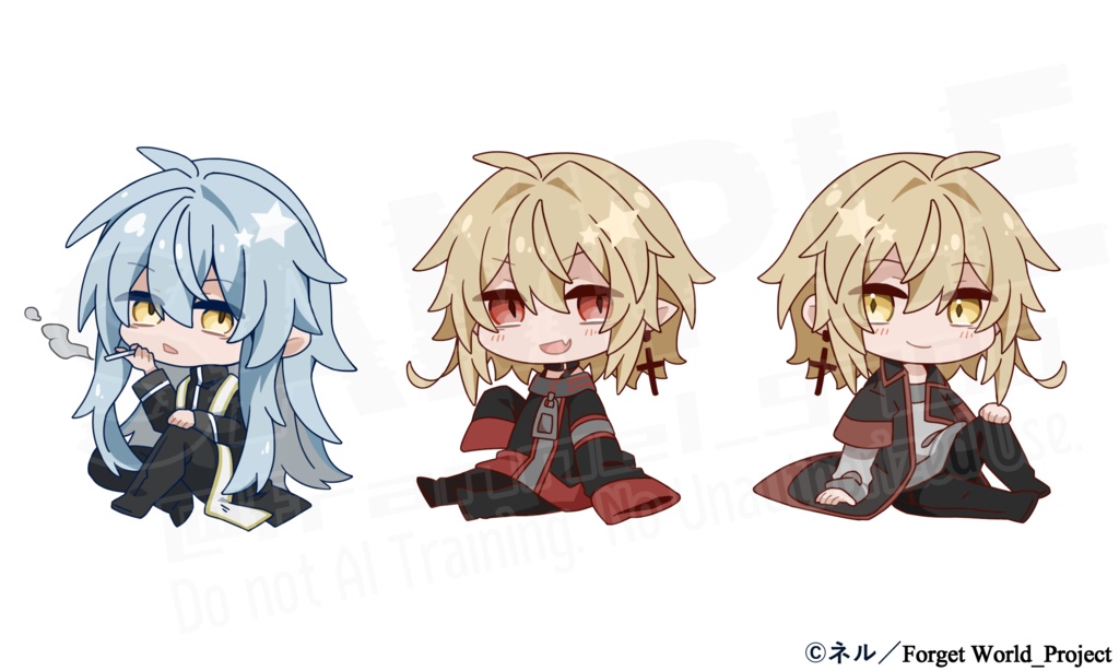 自立ミニアクリルスタンド-3種