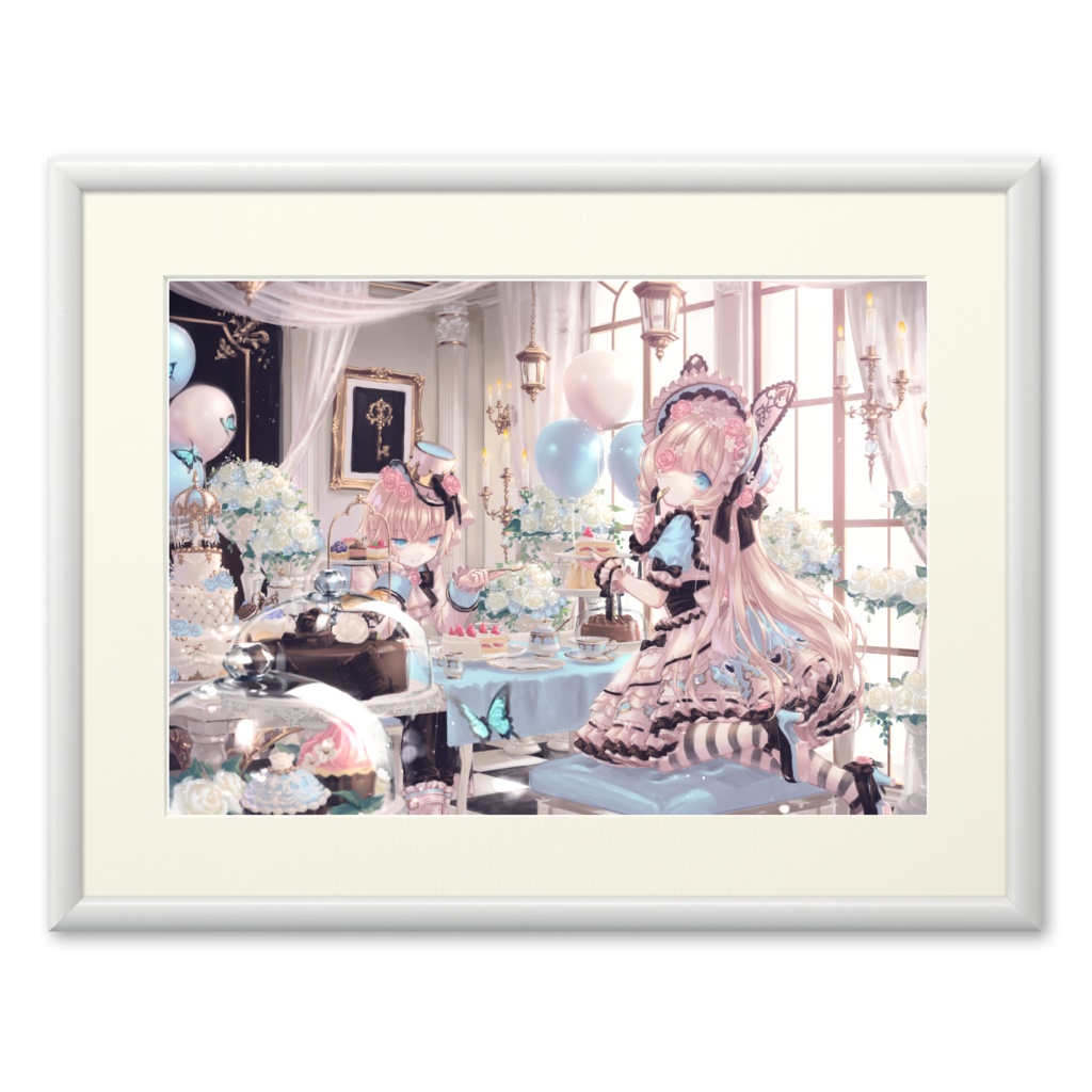 White Tea Party 複製画