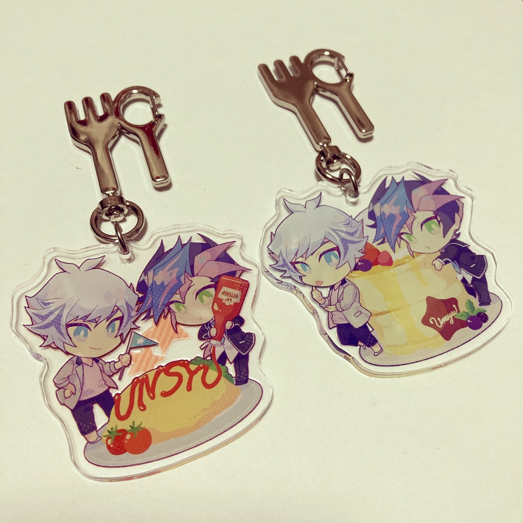 運囚ごはんアクキー