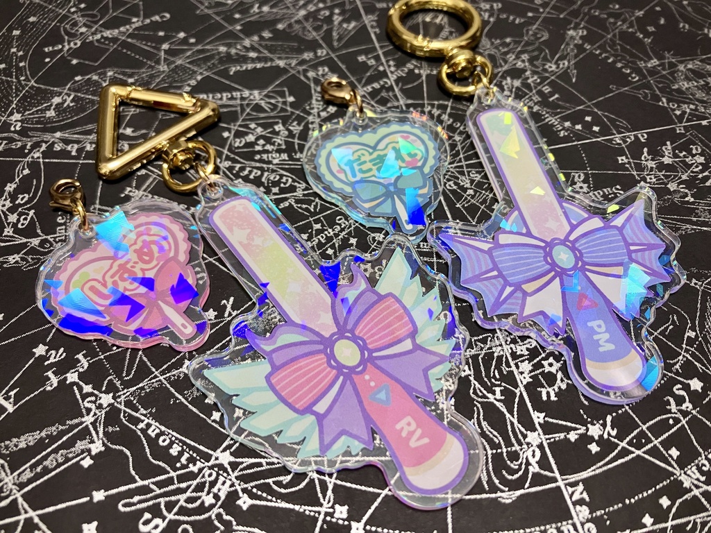 ペンライトアクキー&うちわチャーム