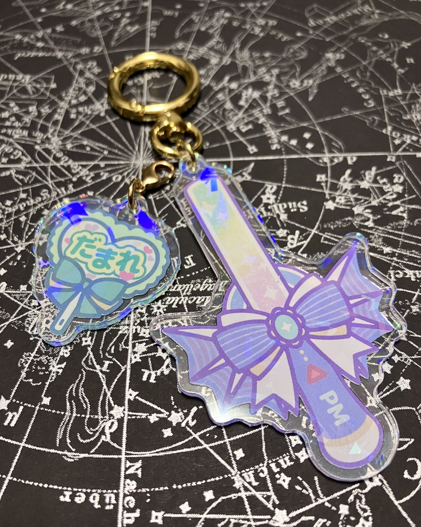 ペンライトアクキー&うちわチャーム