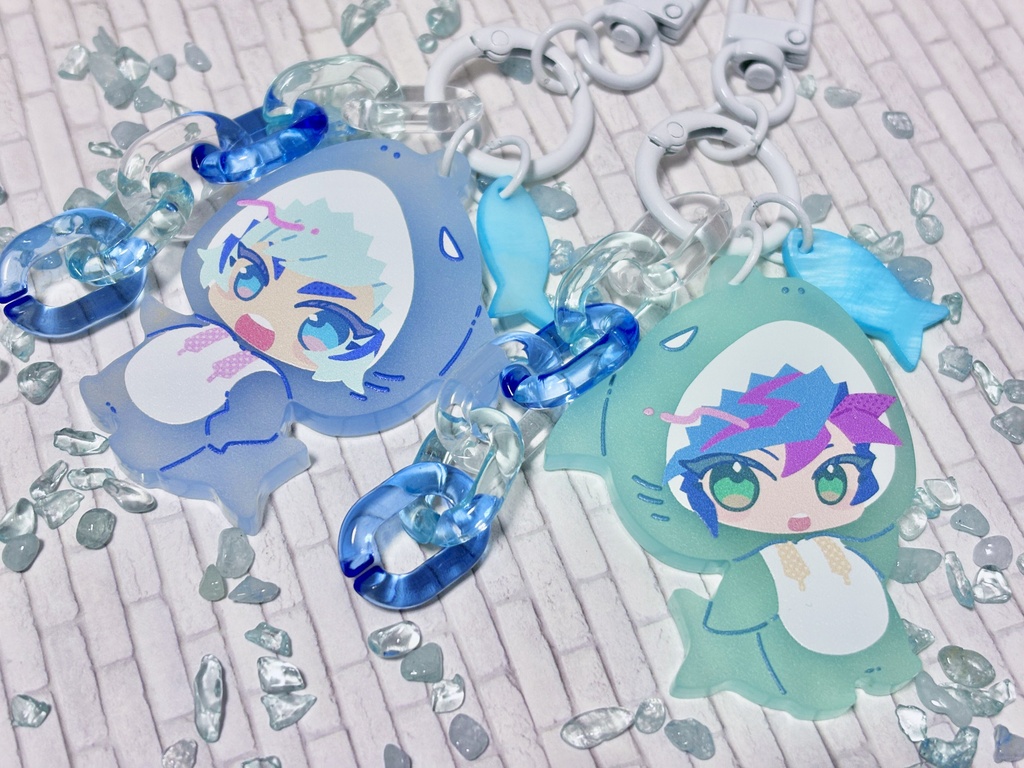 サメ着ぐるみアクキー
