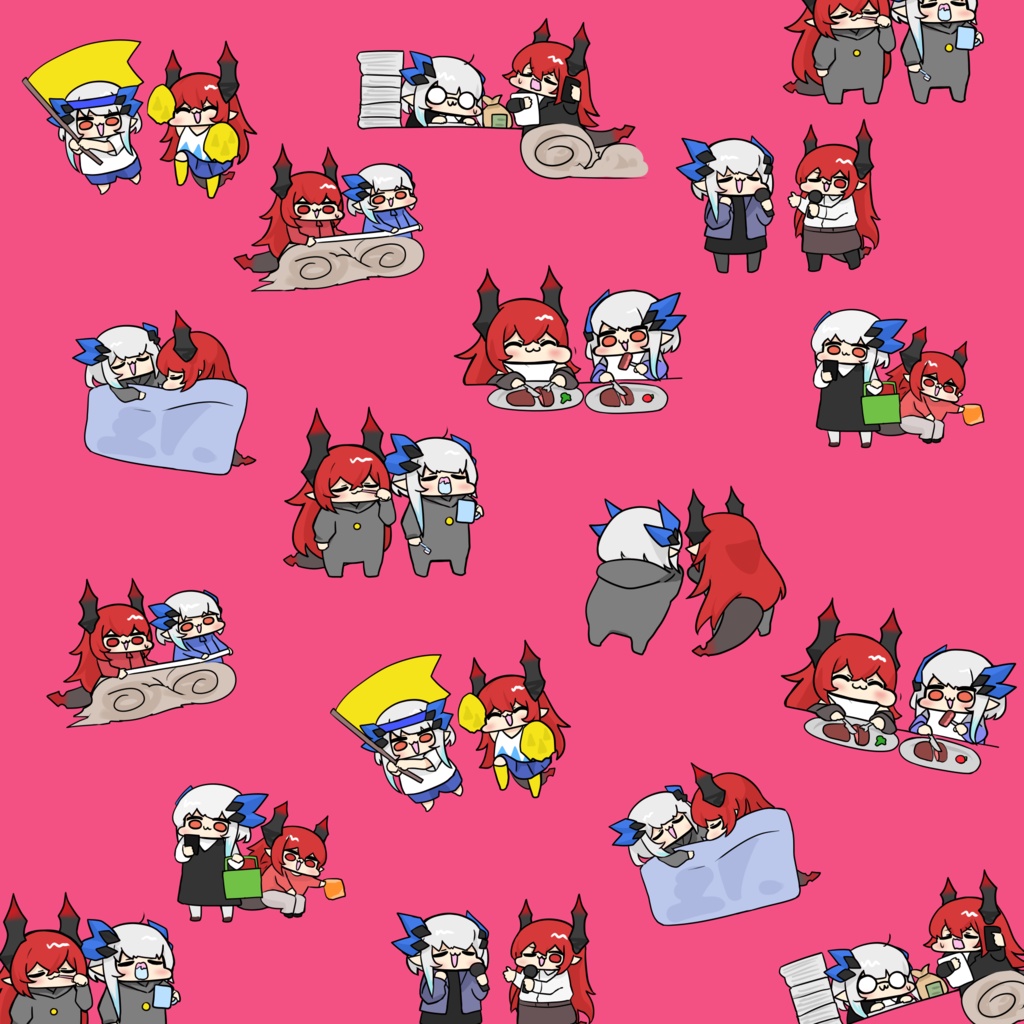 2周年記念 ミニキャラポーチ / MelvilleBat(メルビレバット)