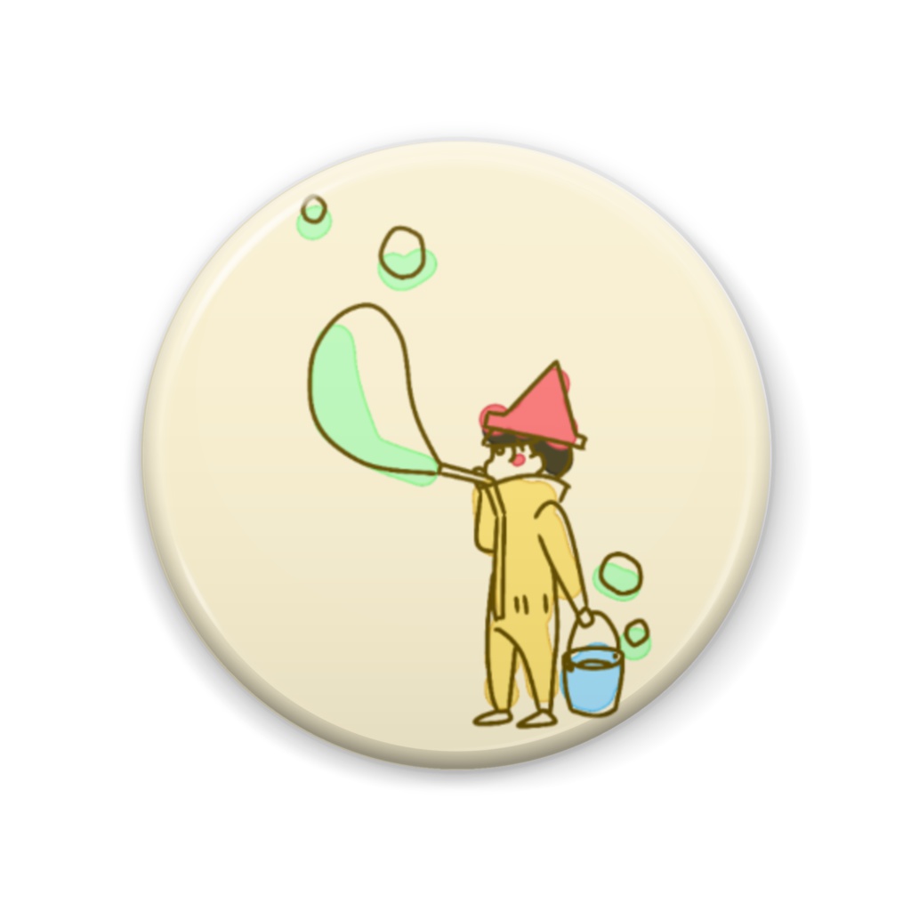 小人十四松缶バッジ－しゃぼん玉