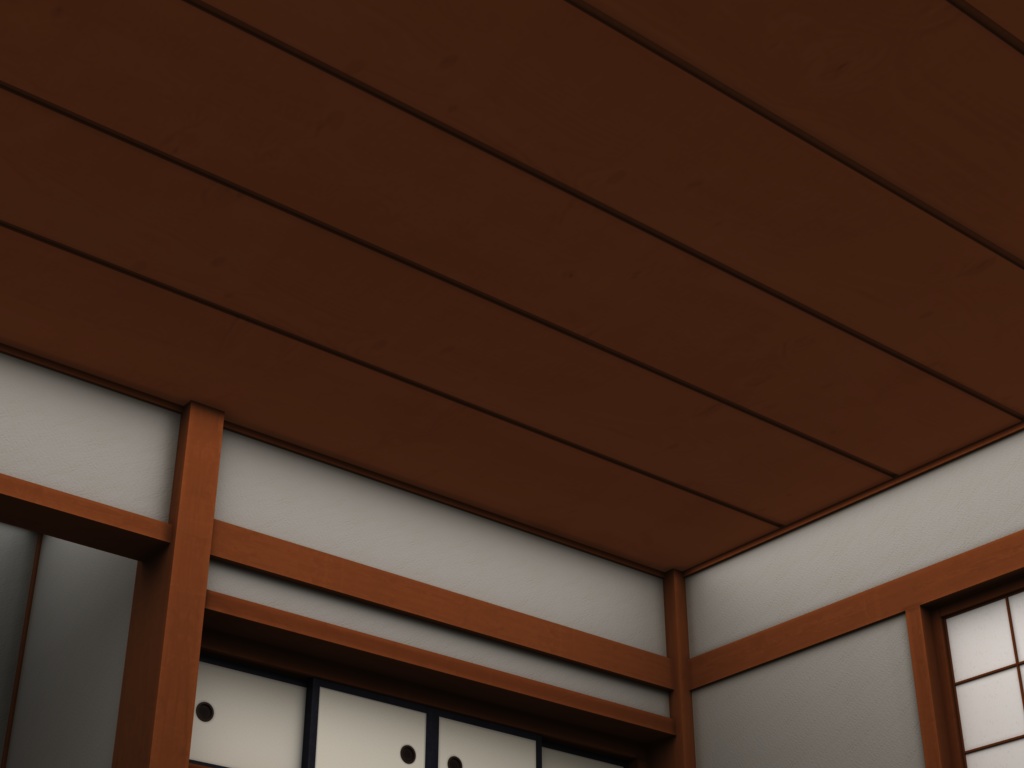 江戸時代の宿屋の一室