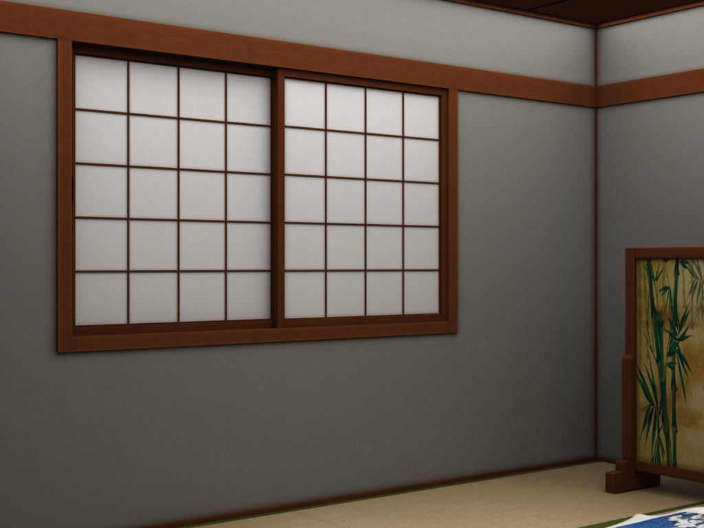 江戸時代の宿屋の一室