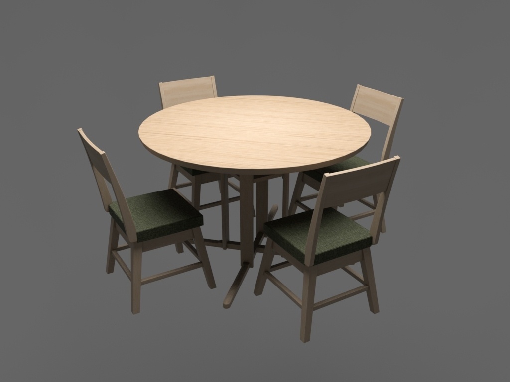 テーブル・椅子 3DCGアセット