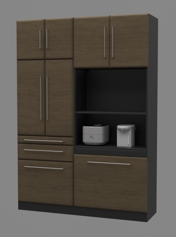 食器棚 3DCGアセット