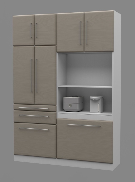 食器棚 3DCGアセット