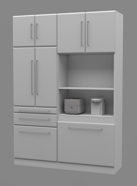 食器棚 3DCGアセット