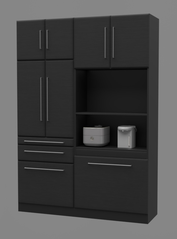 食器棚 3DCGアセット