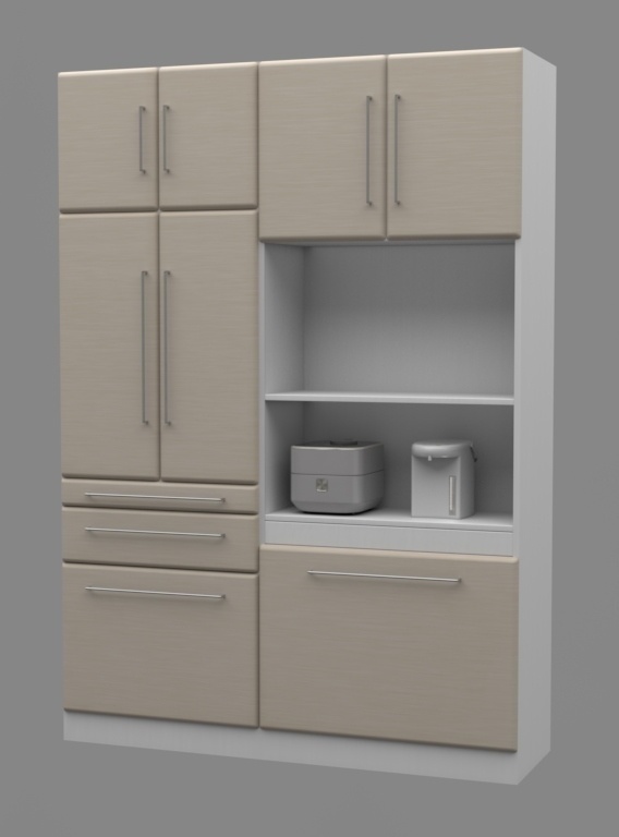 食器棚 3DCGアセット