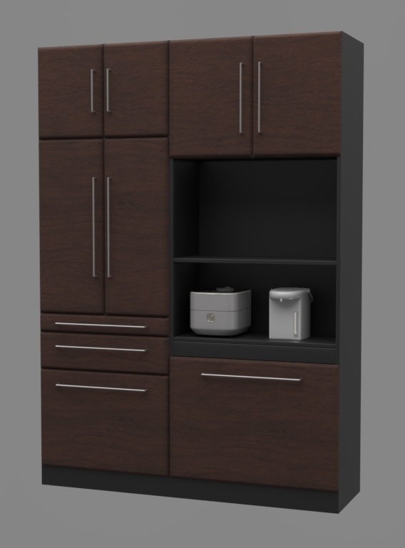 食器棚 3DCGアセット