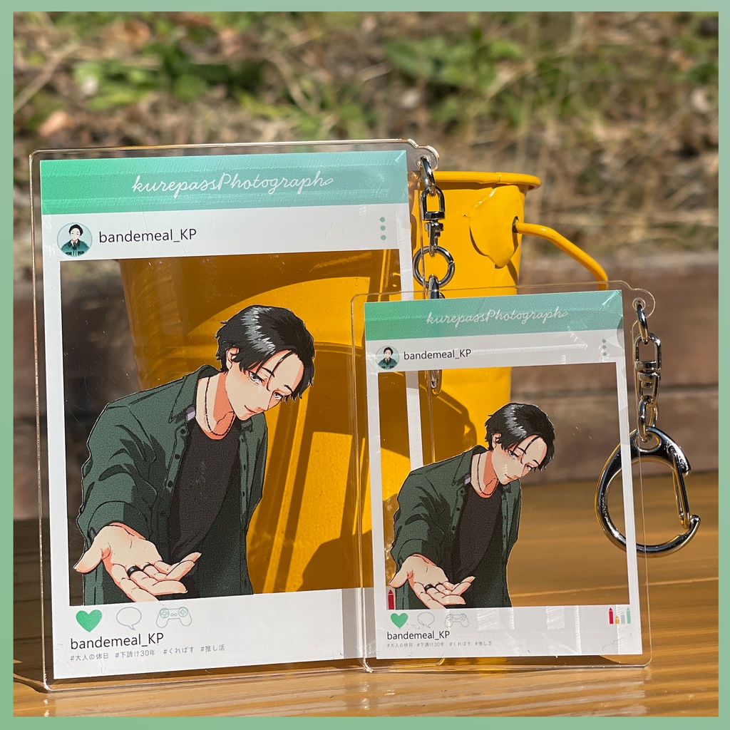 SNS風旅行アクリルキーホルダーbyバンデミール