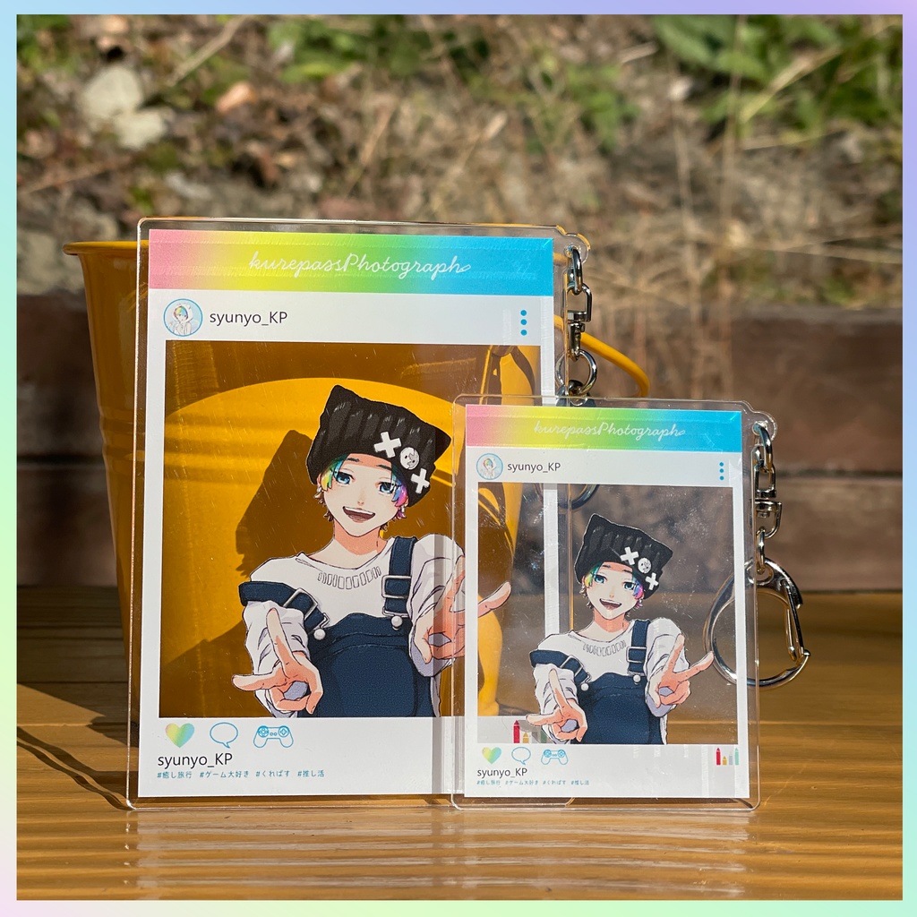 SNS風旅行アクリルキーホルダーby syunyo