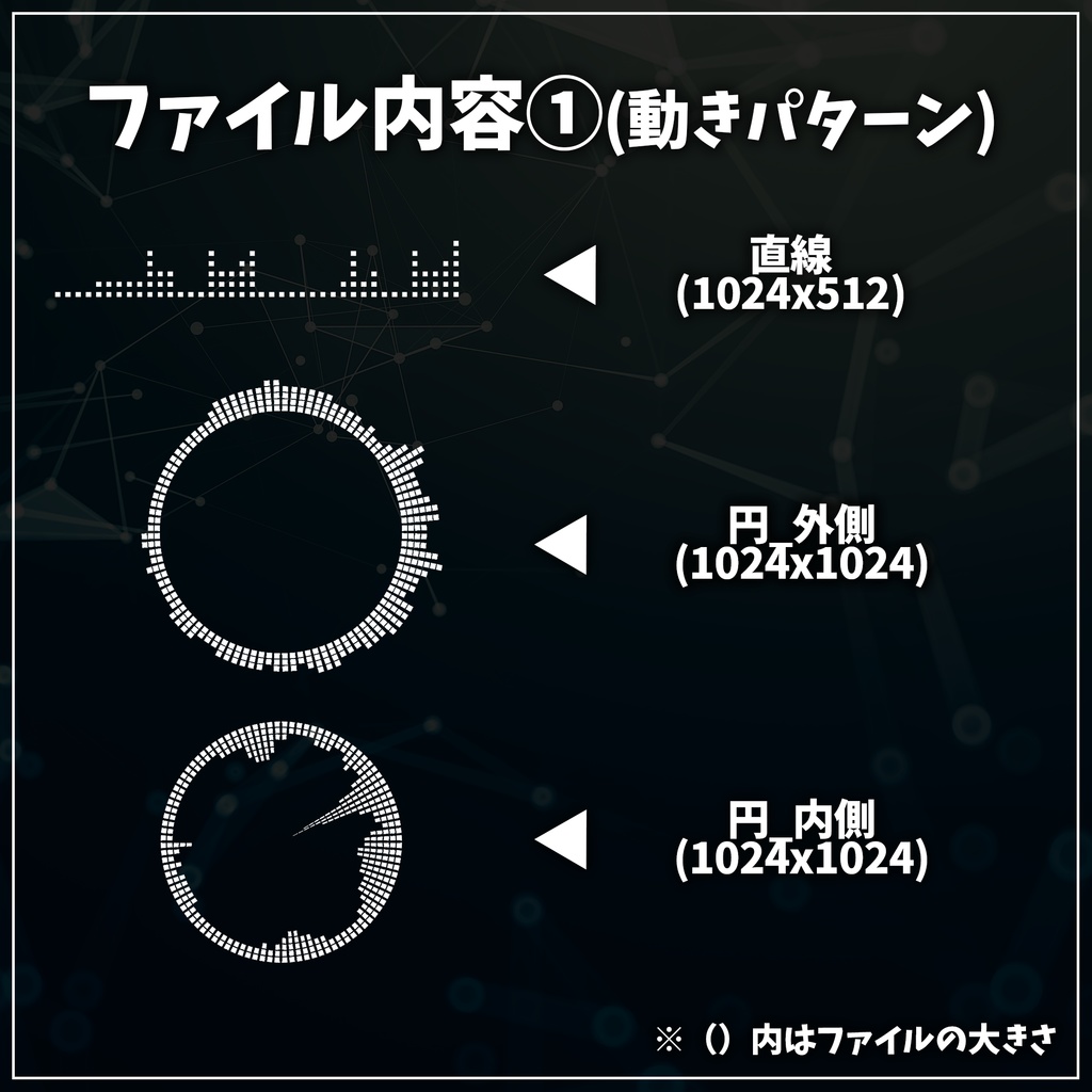 【無料あり】TRPGで使える ブロック調 オーディオスペクトラム APNG素材【ココフォリア用素材】