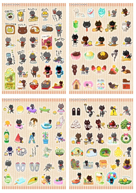 ◆さすねこメモリー・シールSサイズ(画像ダウンロード商品です)