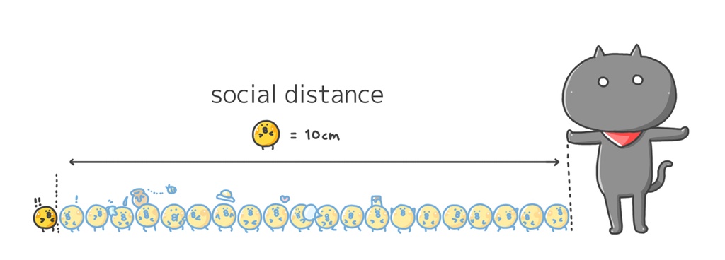 SocialDistanceMaskingTape~ソーシャルディスタンスマスキングテープ~