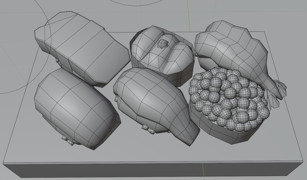 【無料】3Dモデルデータ「寿司」【blender2.83】