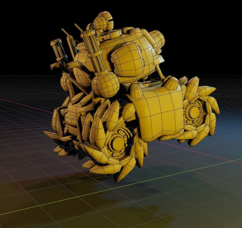 【無料】戦車モデルデータ【blender2.83】