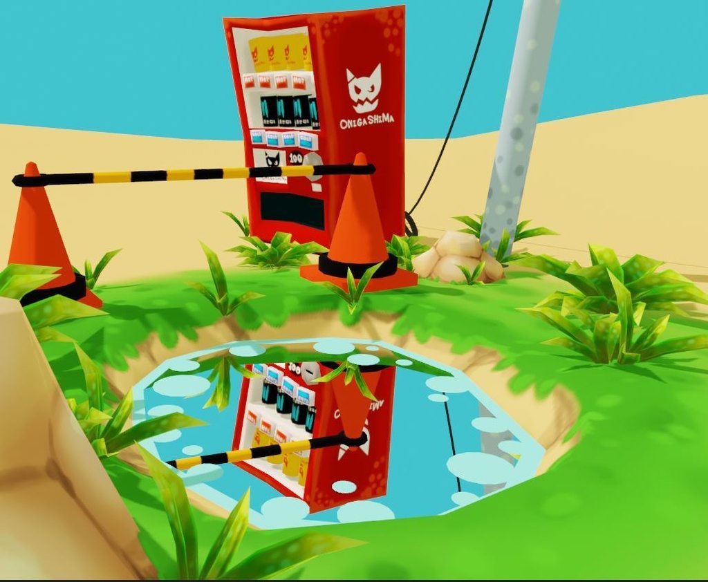 【無料】砂漠モデルデータ(反射の練習用)【blender2.83】