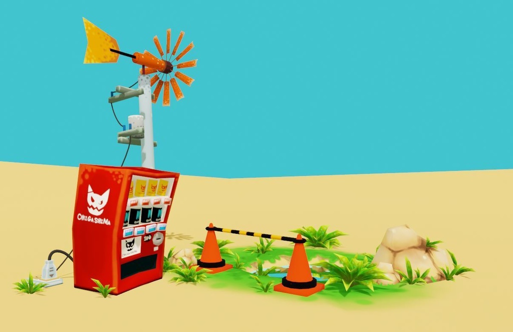 【無料】砂漠モデルデータ(反射の練習用)【blender2.83】