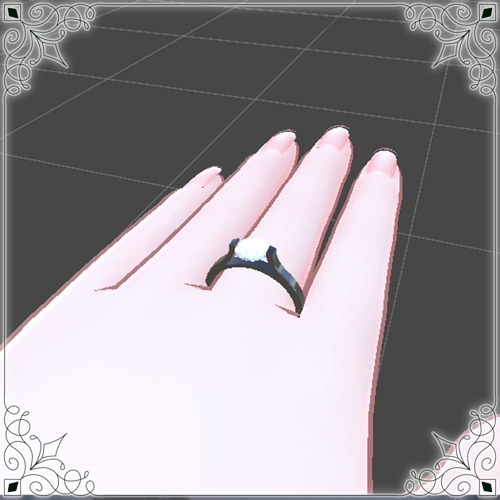 【モデル】一粒石リング【アクセサリー】