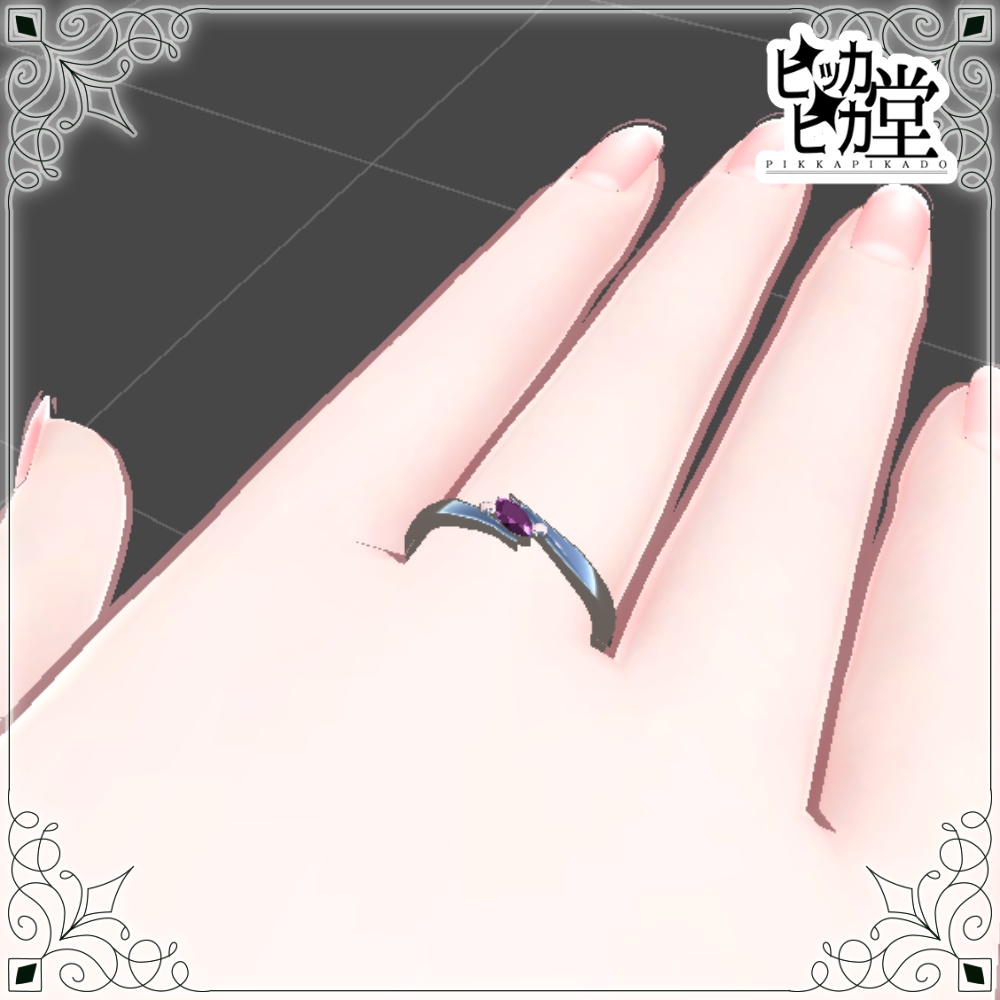 【モデル】斜めマーキスリング【アクセサリー】