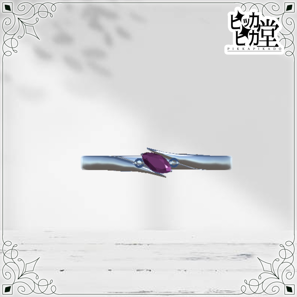 【モデル】斜めマーキスリング【アクセサリー】