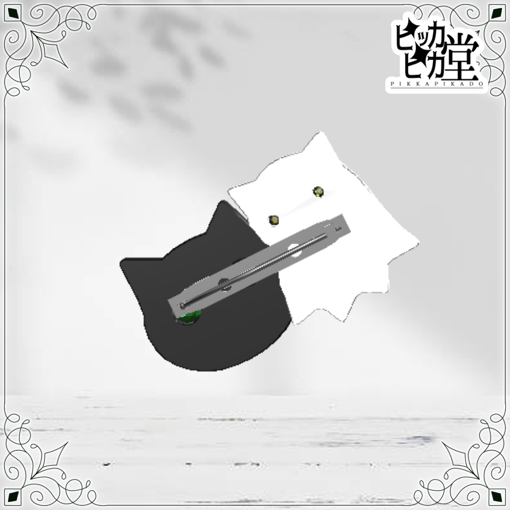 【コラボモデル】ばけねこブローチ【アクセサリー】