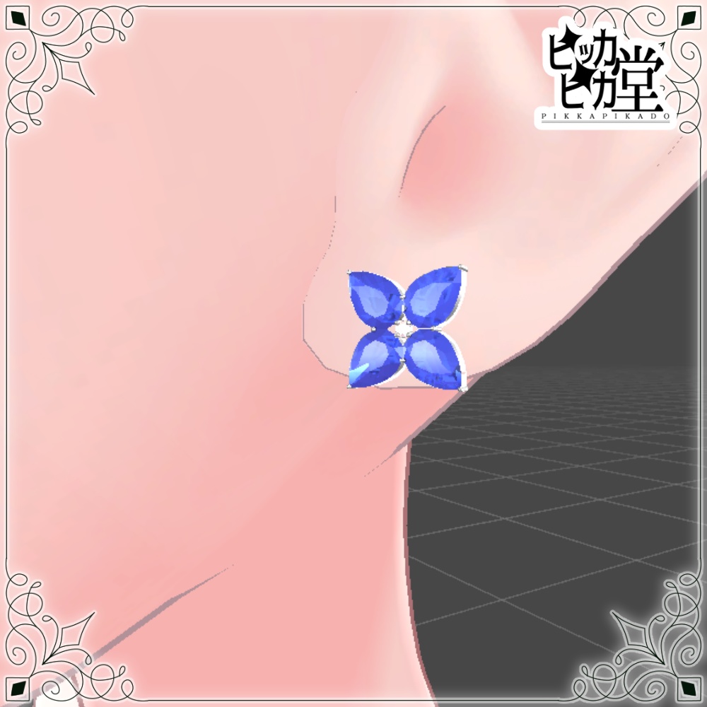 【モデル】Flower Jewelry3点セット【アクセサリー】