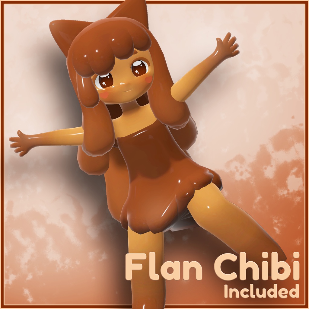 Flan - VRChat Avatar (Quest Compatible - Fallback) + Chibi
